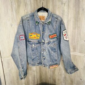 Code Bleu Vintage Denim Patch Jacket